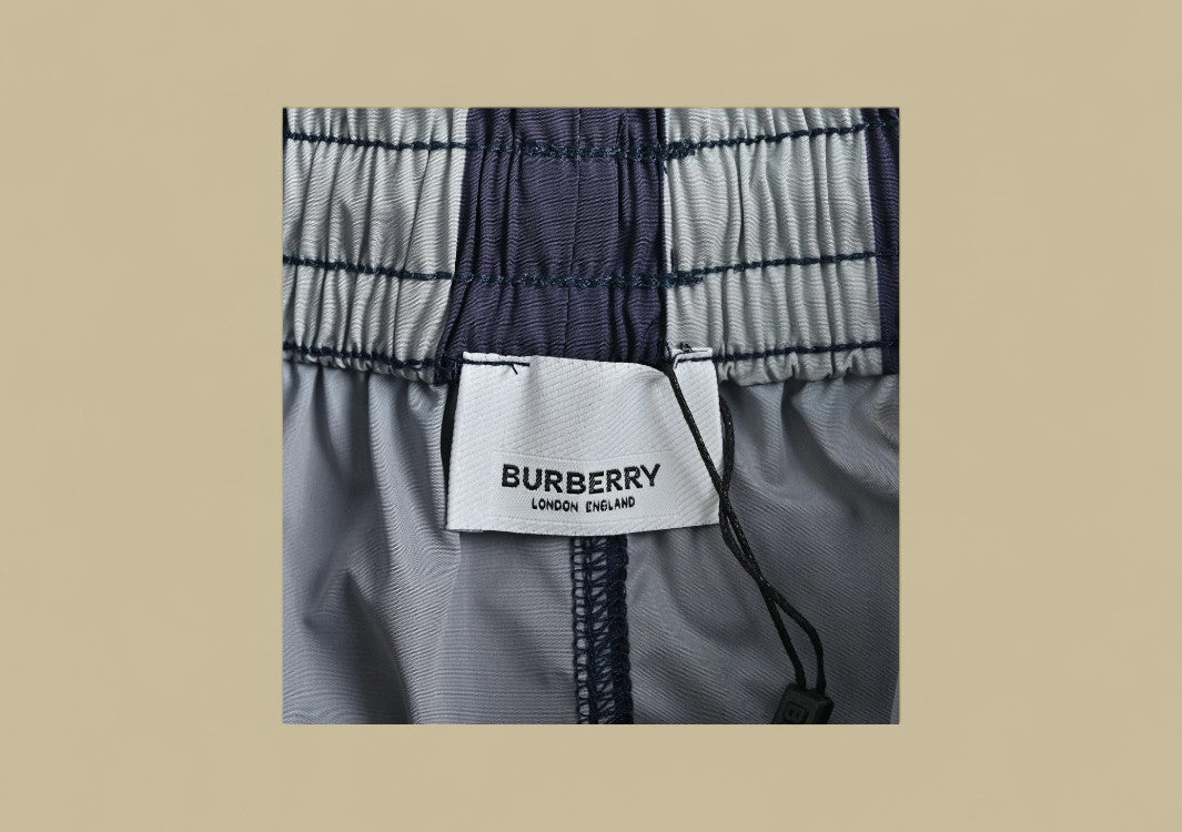 Burberry Classic Big Check Swim Shorts – Navy Multicolor