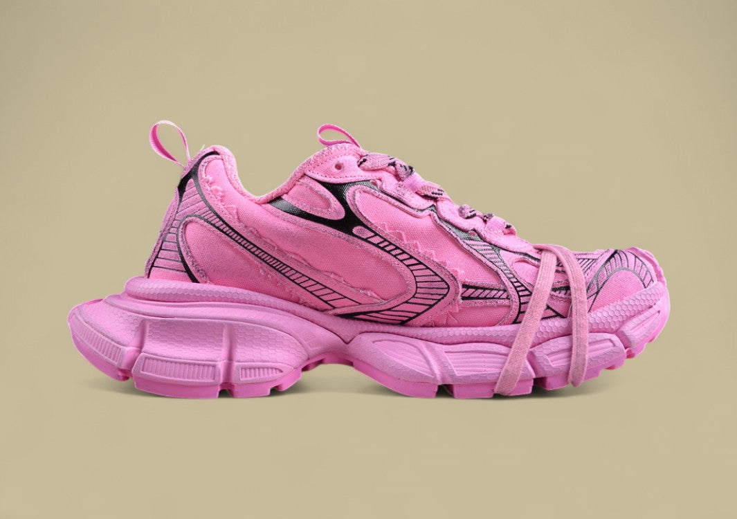 Balenciaga Runner Sneaker – Distressed Pink