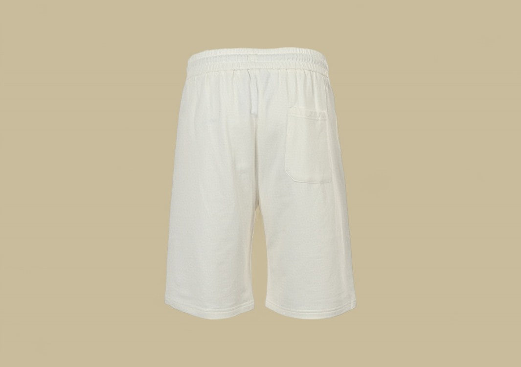 Fendi 24SS Big Double F Logo Flocking Shorts Bold Branding with Textured Luxury