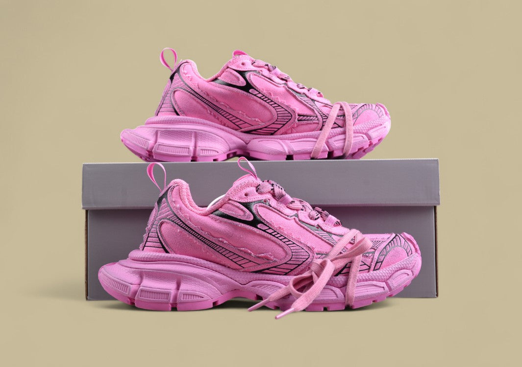 Balenciaga Runner Sneaker – Distressed Pink