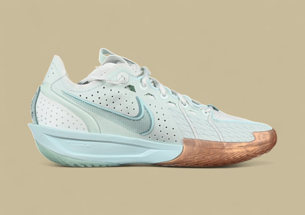 Nike Air Zoom G.T. Cut 3 EP Barely Green & Sail mit Safety Orange und Jade Ice Akzenten