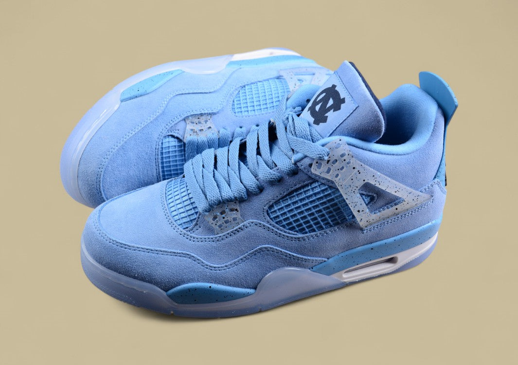 Air Jordan 4 Retro UNC PE North Carolina Blue