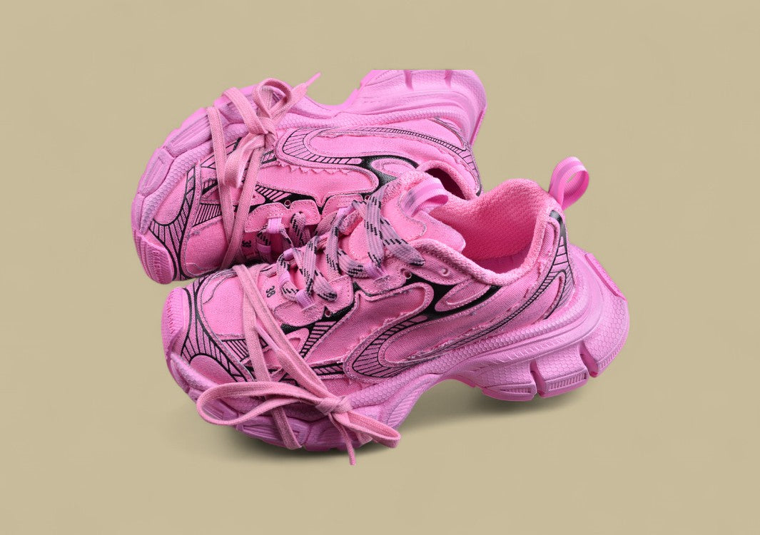 Balenciaga Runner Sneaker – Distressed Pink