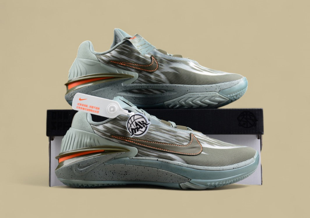 Nike Air Zoom G.T. Cut 2 EP Striking Green with Grey and Orange Highlights