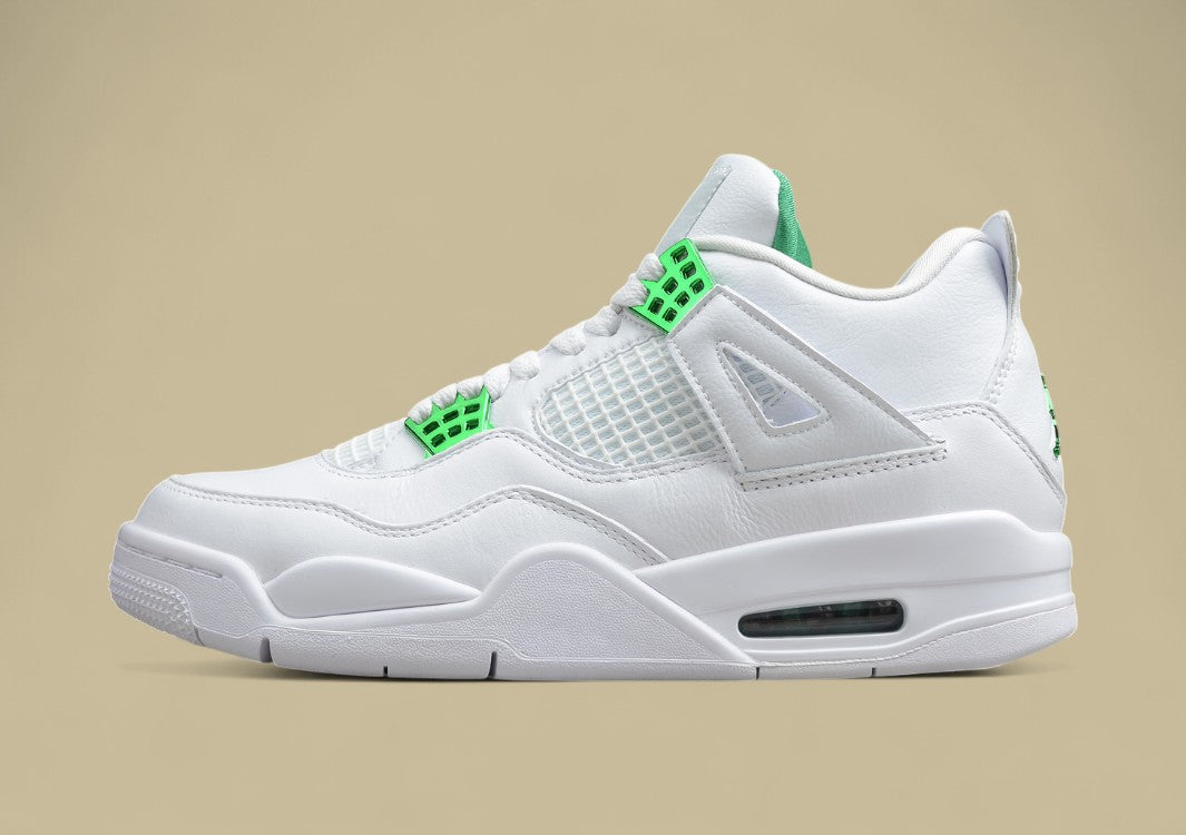 AJ4 White Green