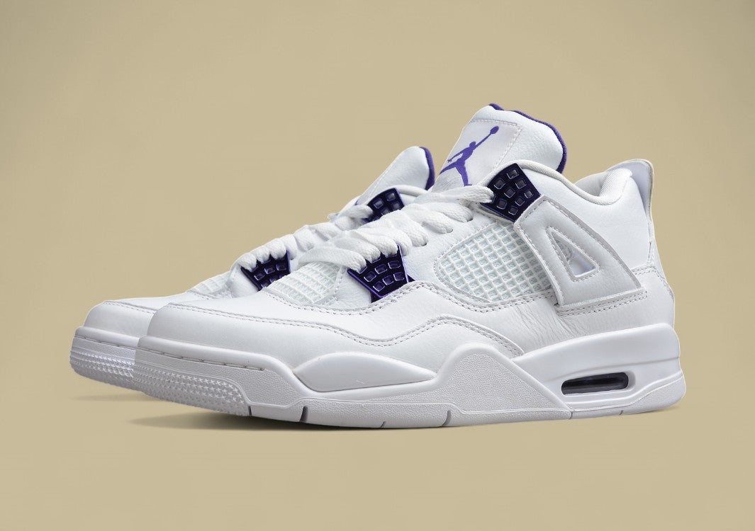 AJ4 White Purple