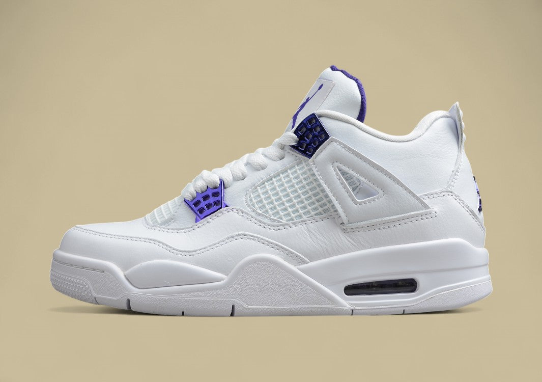 AJ4 White Purple