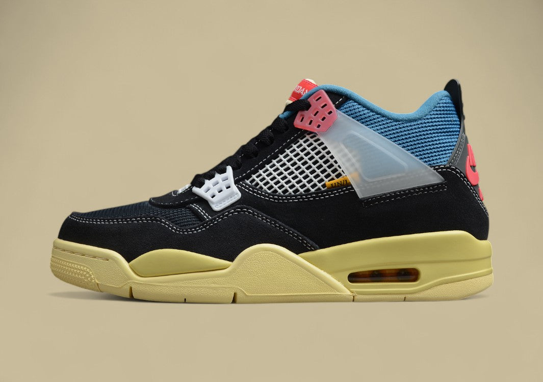 AJ4 X Union "Off Noir" Black Blue
