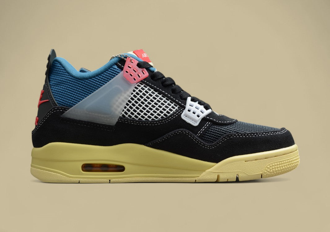AJ4 X Union "Off Noir" Black Blue