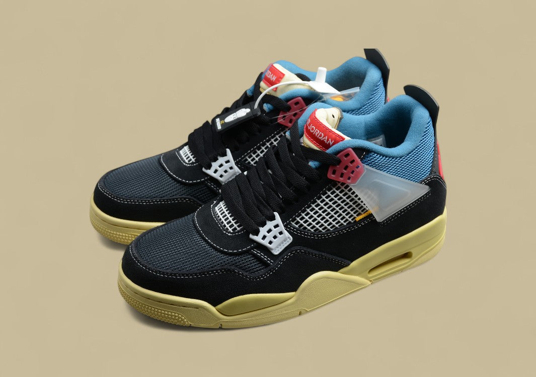 AJ4 X Union "Off Noir" Black Blue