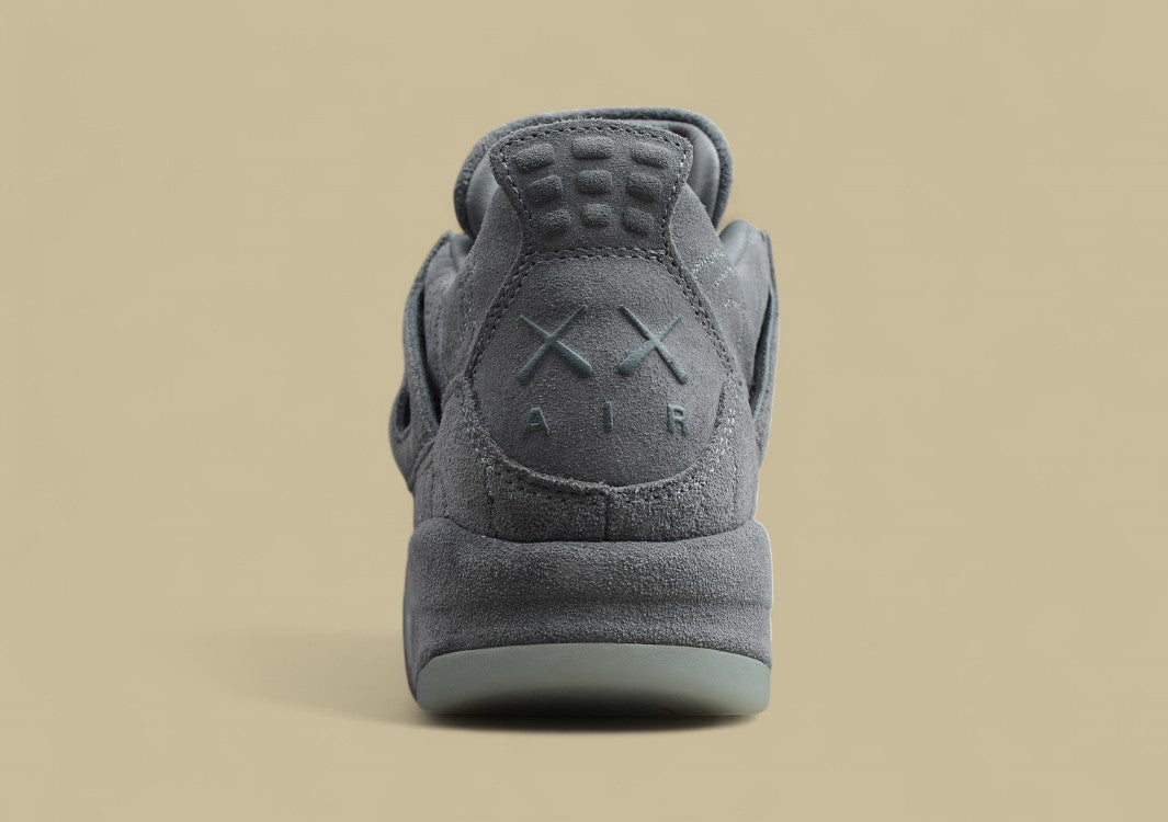 AJ4 dark Gray Suede