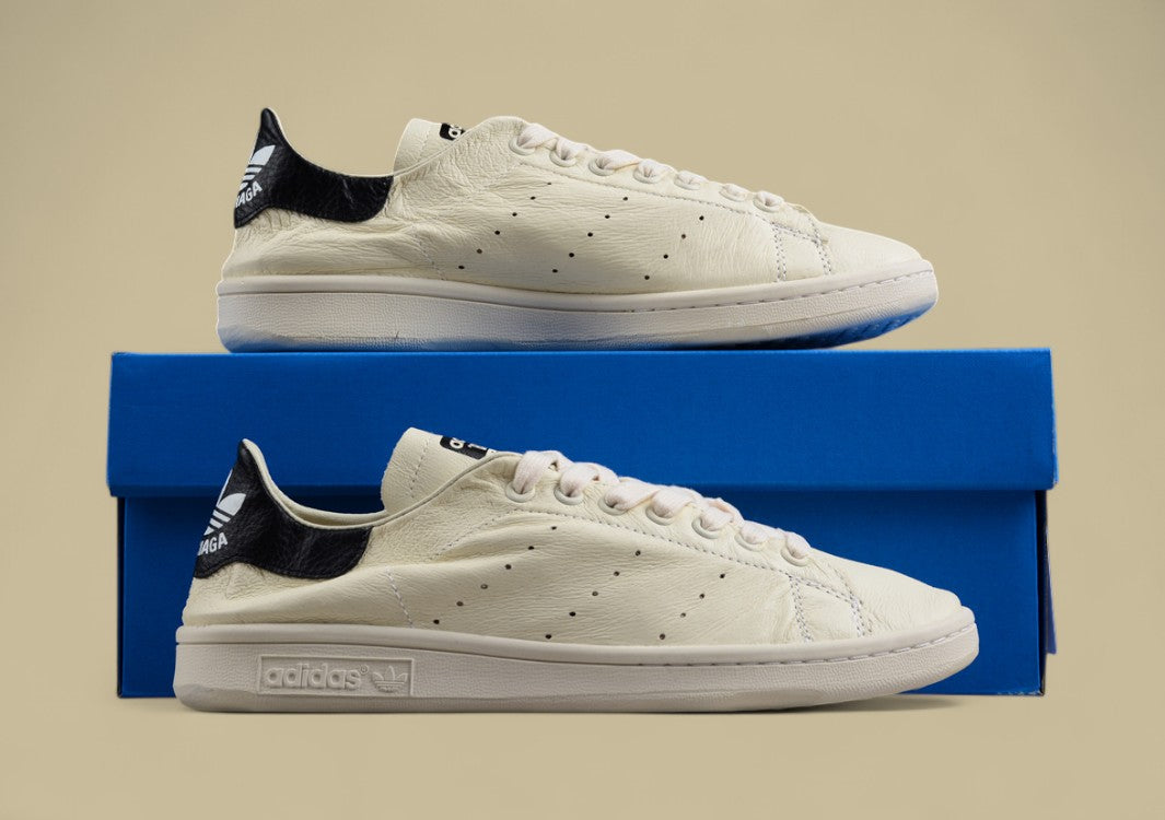 Adidas Stan Smith in Off-White with Black Heel Tab