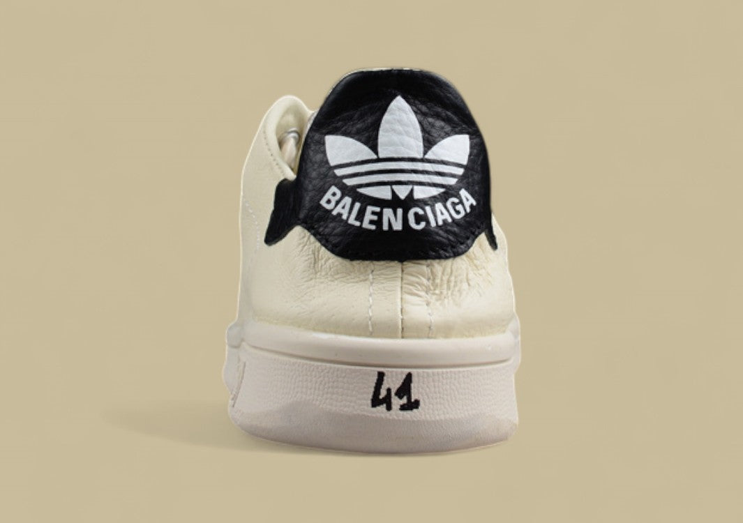 Adidas Stan Smith in Off-White with Black Heel Tab