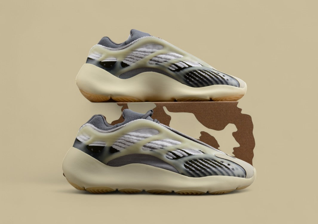 Adidas Yeezy 700 V3 Kanye West Black White Gray Gradient Running Shoes