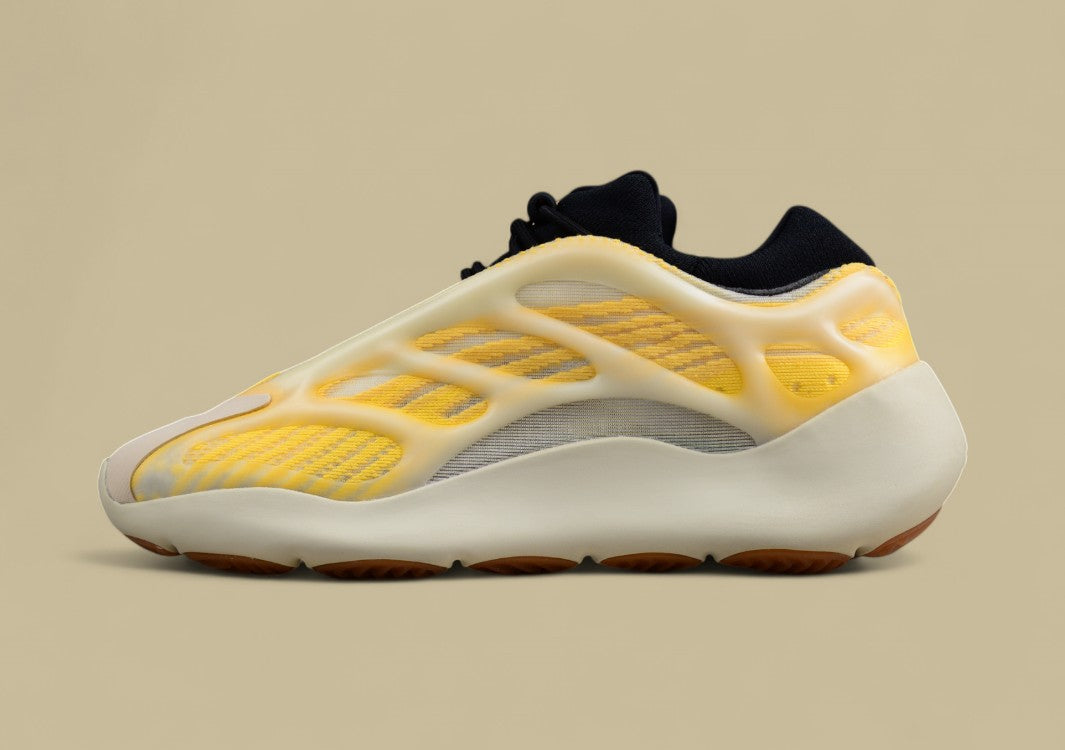 Adidas Yeezy 700 V3 Mono Safflower Kanye West White and Yellow Running Shoes