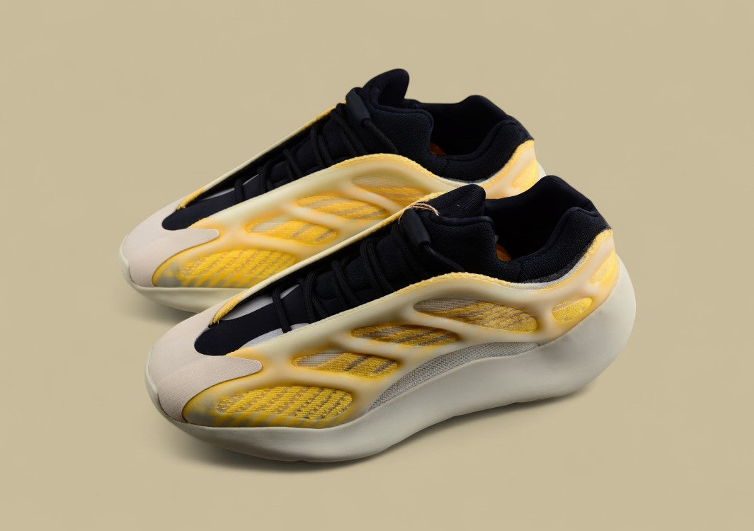 Adidas Yeezy 700 V3 Mono Safflower Kanye West White and Yellow Running Shoes