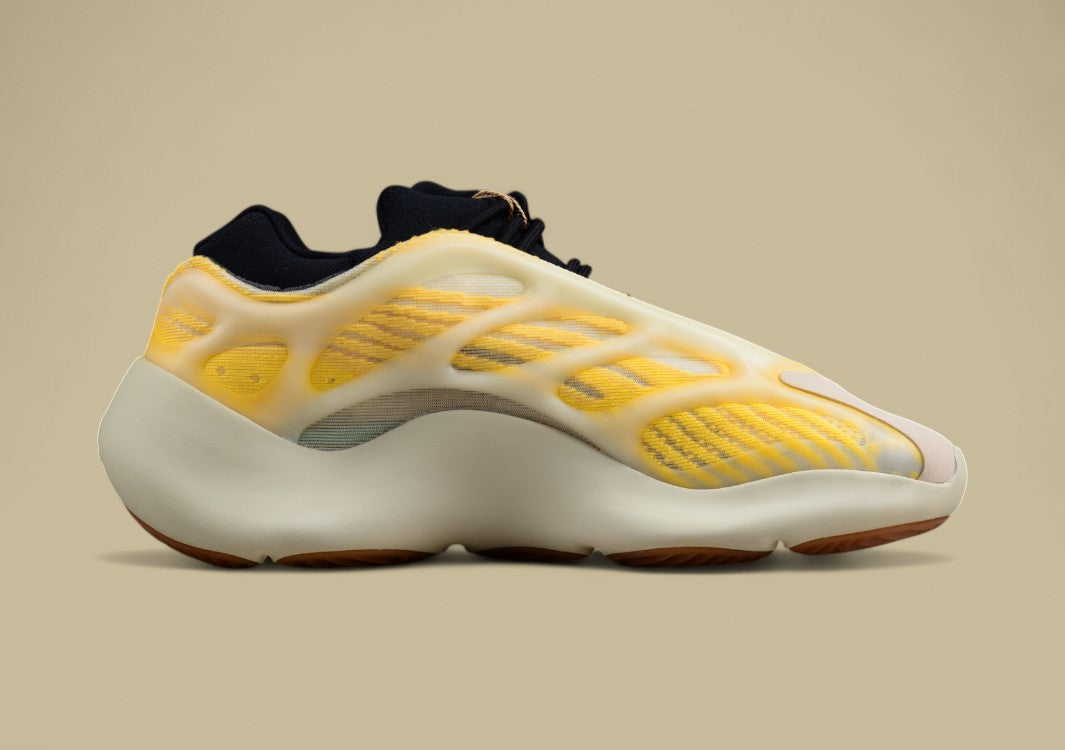 Adidas Yeezy 700 V3 Mono Safflower Kanye West White and Yellow Running Shoes