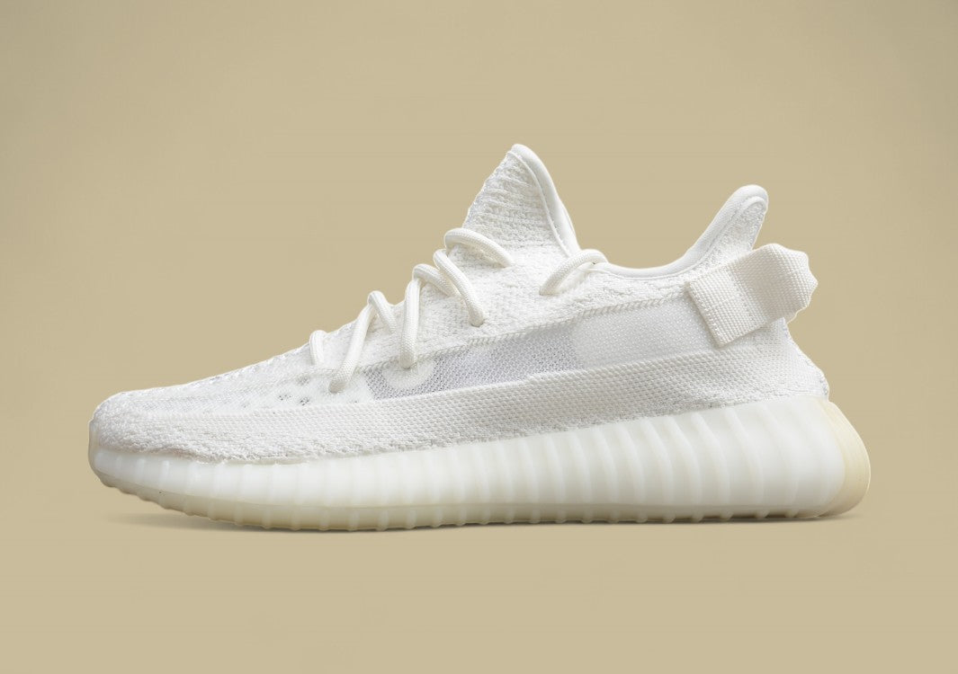 Affordable Yeezy 350 V2 All White Unisex Sneakers
