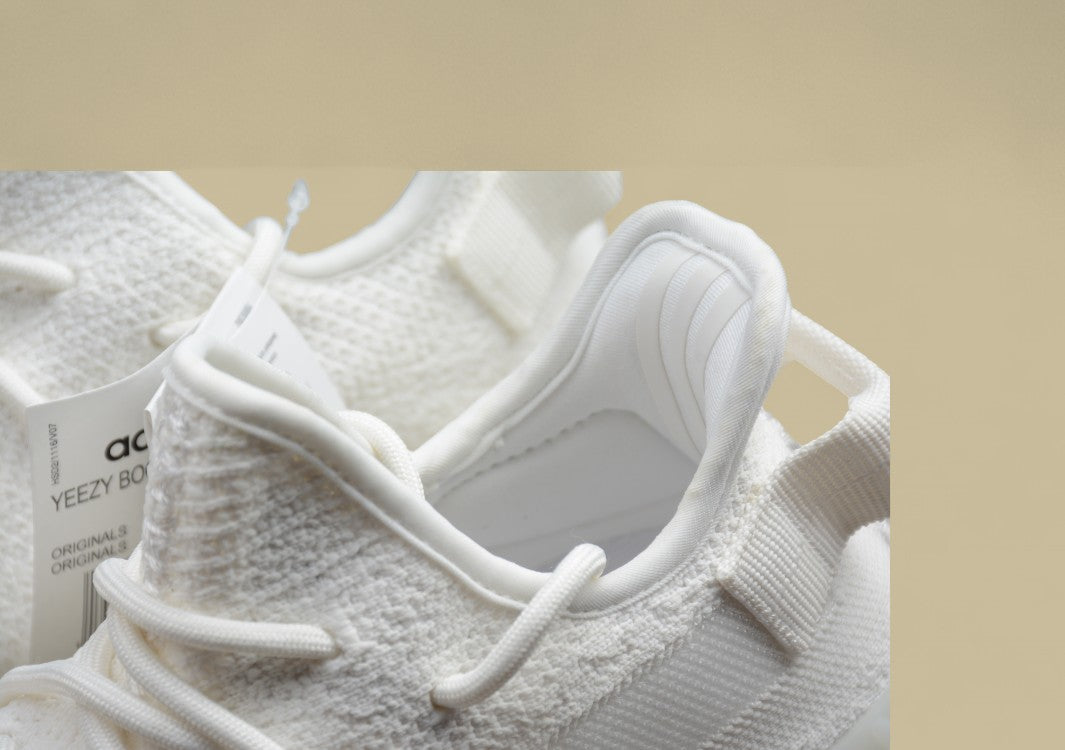Affordable Yeezy 350 V2 All White Unisex Sneakers