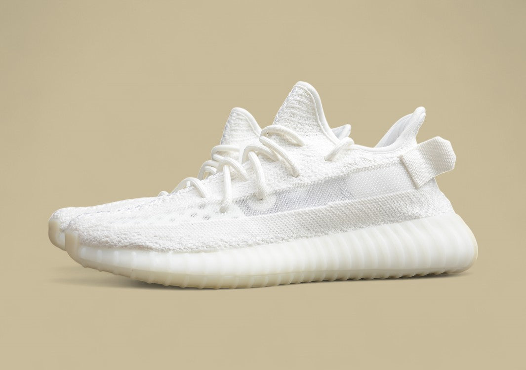 Affordable Yeezy 350 V2 All White Unisex Sneakers