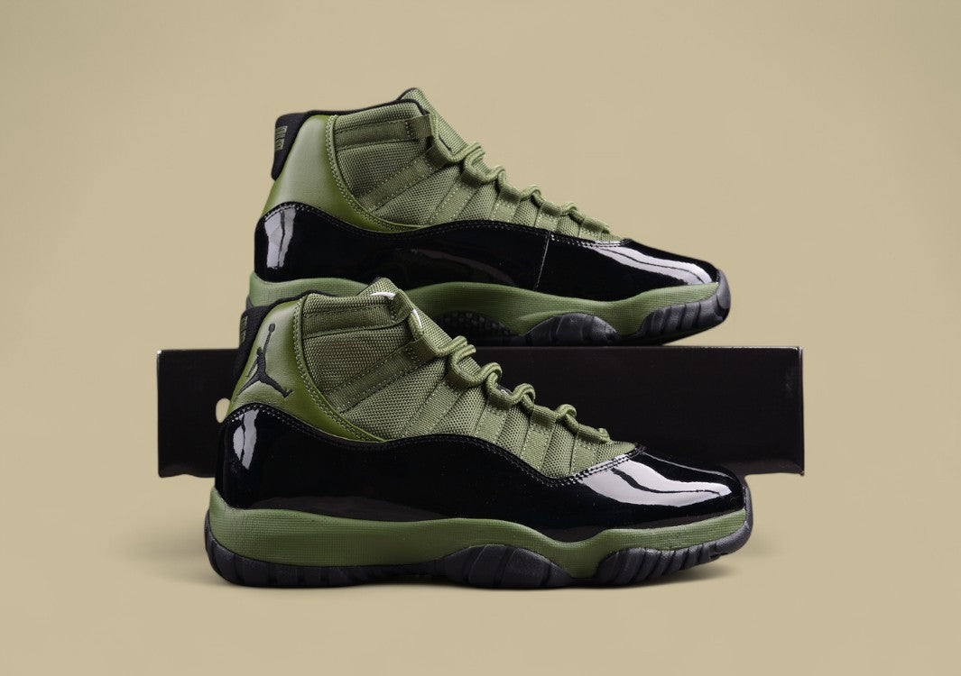 Air Jordan 11 Retro Olive Green Black