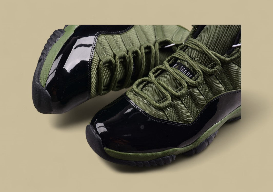 Air Jordan 11 Retro Olive Green Black