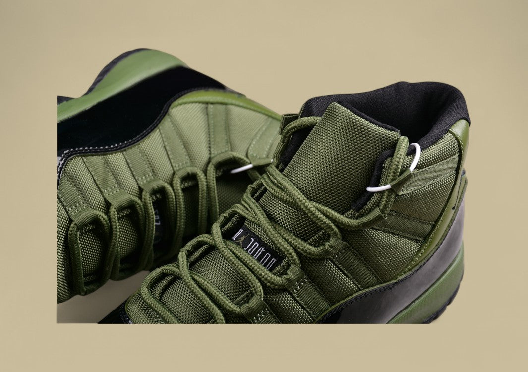 Air Jordan 11 Retro Olive Green Black
