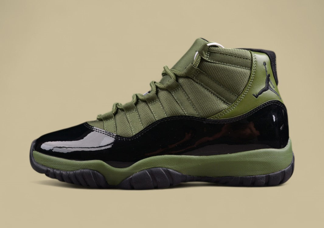 Air Jordan 11 Retro Olive Green Black