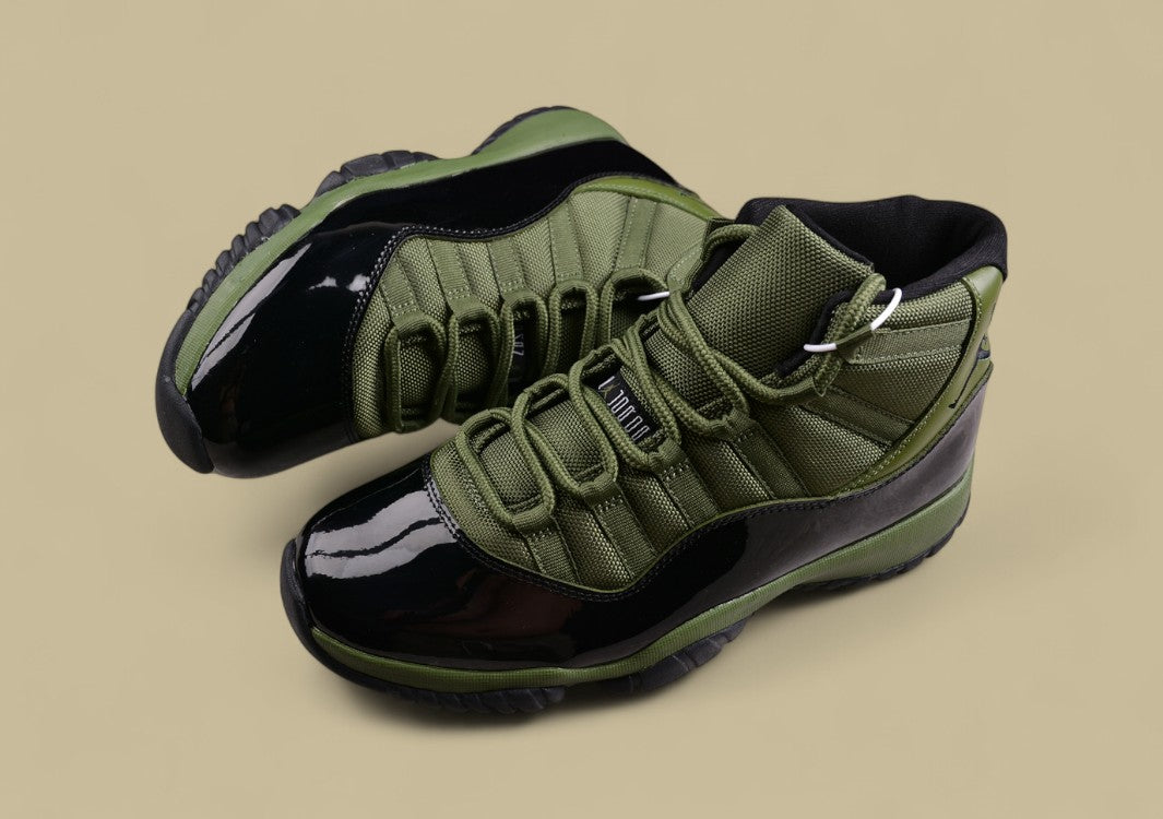 Air Jordan 11 Retro Olive Green Black
