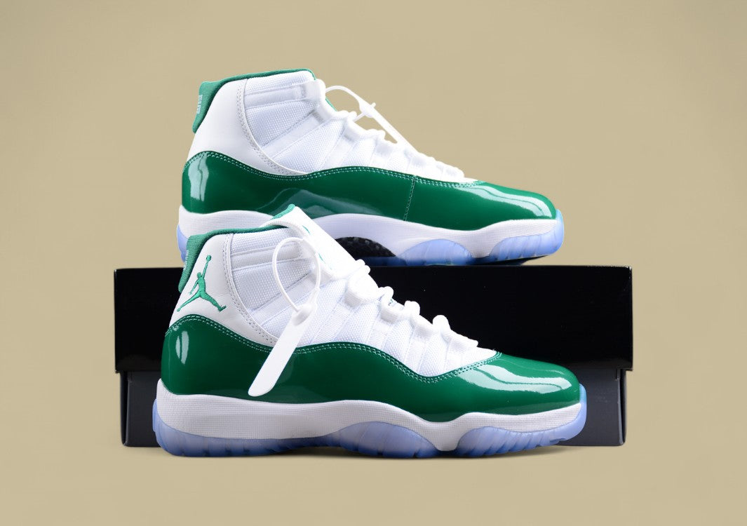 Air Jordan 11 Retro "White And Green"