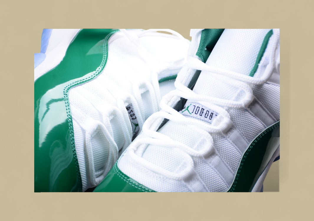 Air Jordan 11 Retro "White And Green"