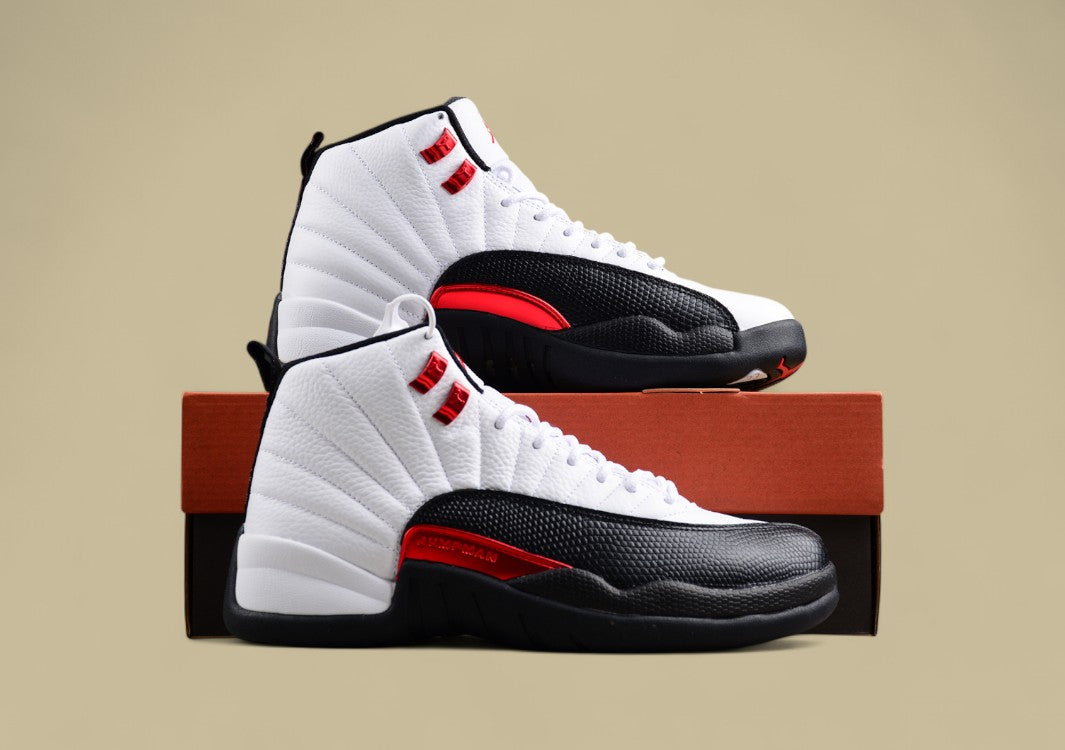 Air Jordan 12 "Red Taxi" Gold Buckle Red Taxi