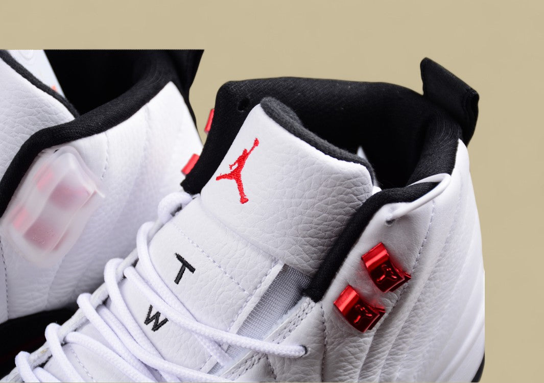 Air Jordan 12 "Red Taxi" Gold Buckle Red Taxi