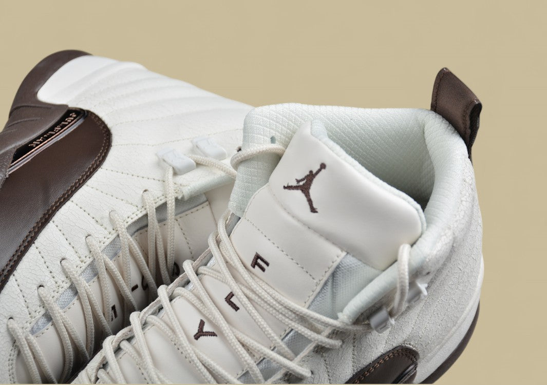 Air Jordan 12 Retro Beige Snake Pattern Brown