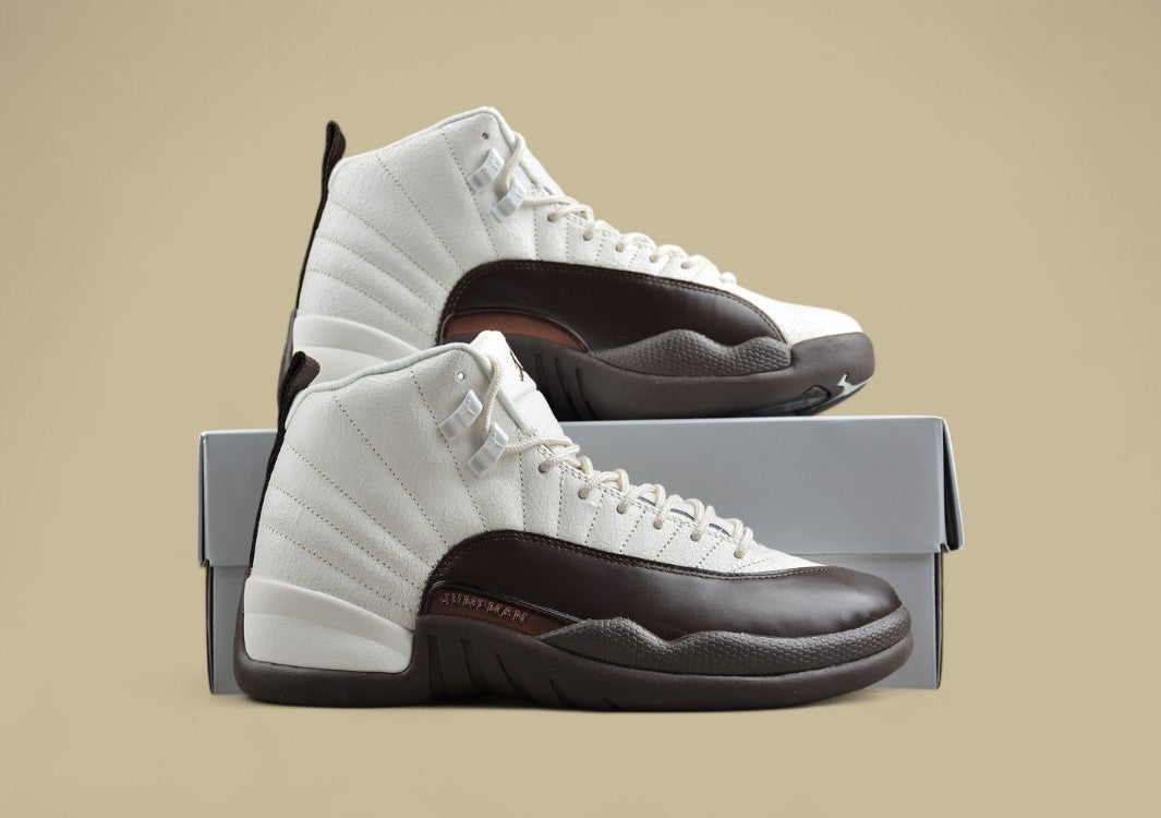 Air Jordan 12 Retro Beige Snake Pattern Brown