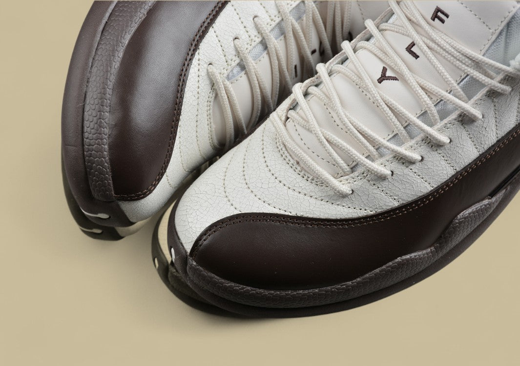 Air Jordan 12 Retro Beige Snake Pattern Brown