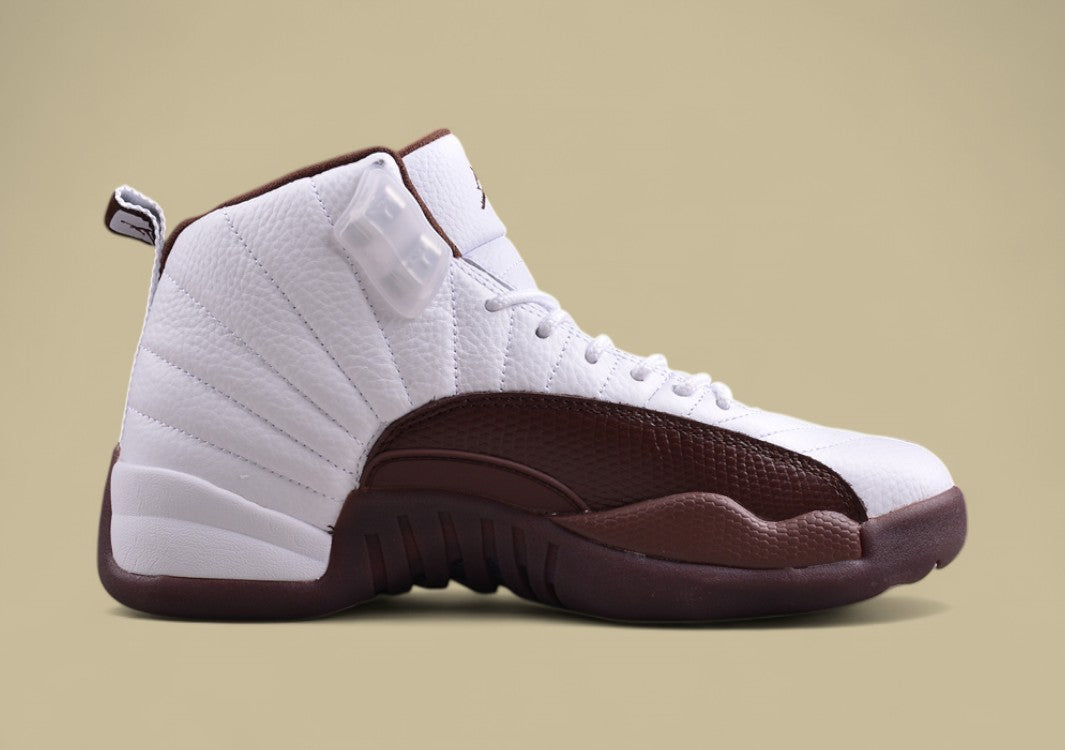 Air Jordan 12 Retro Joe 12 White and Brown