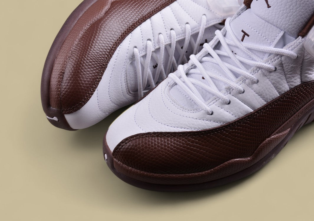 Air Jordan 12 Retro Joe 12 White and Brown