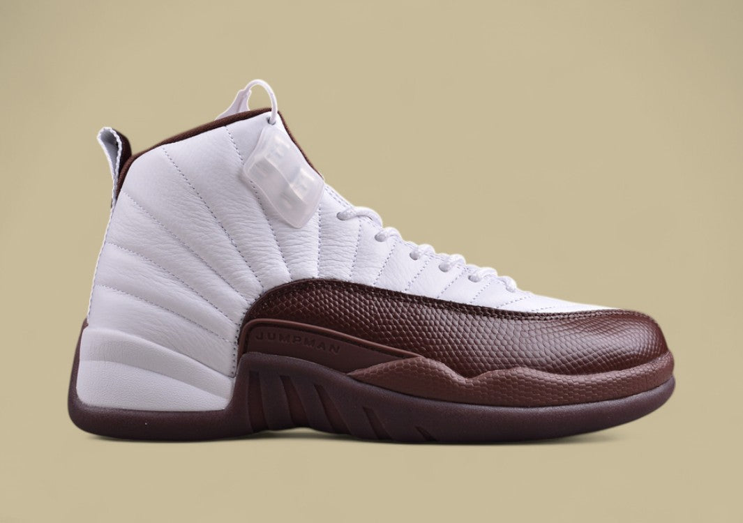 Air Jordan 12 Retro Joe 12 White and Brown