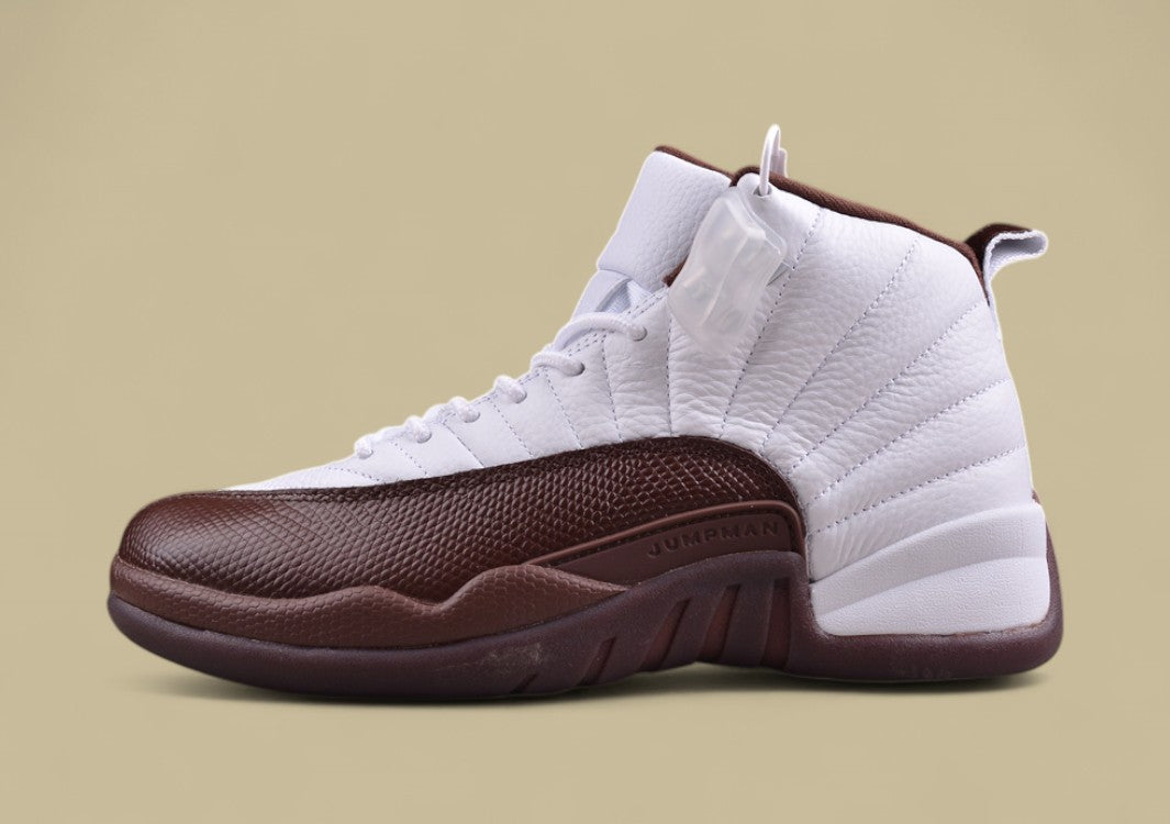 Air Jordan 12 Retro Joe 12 White and Brown