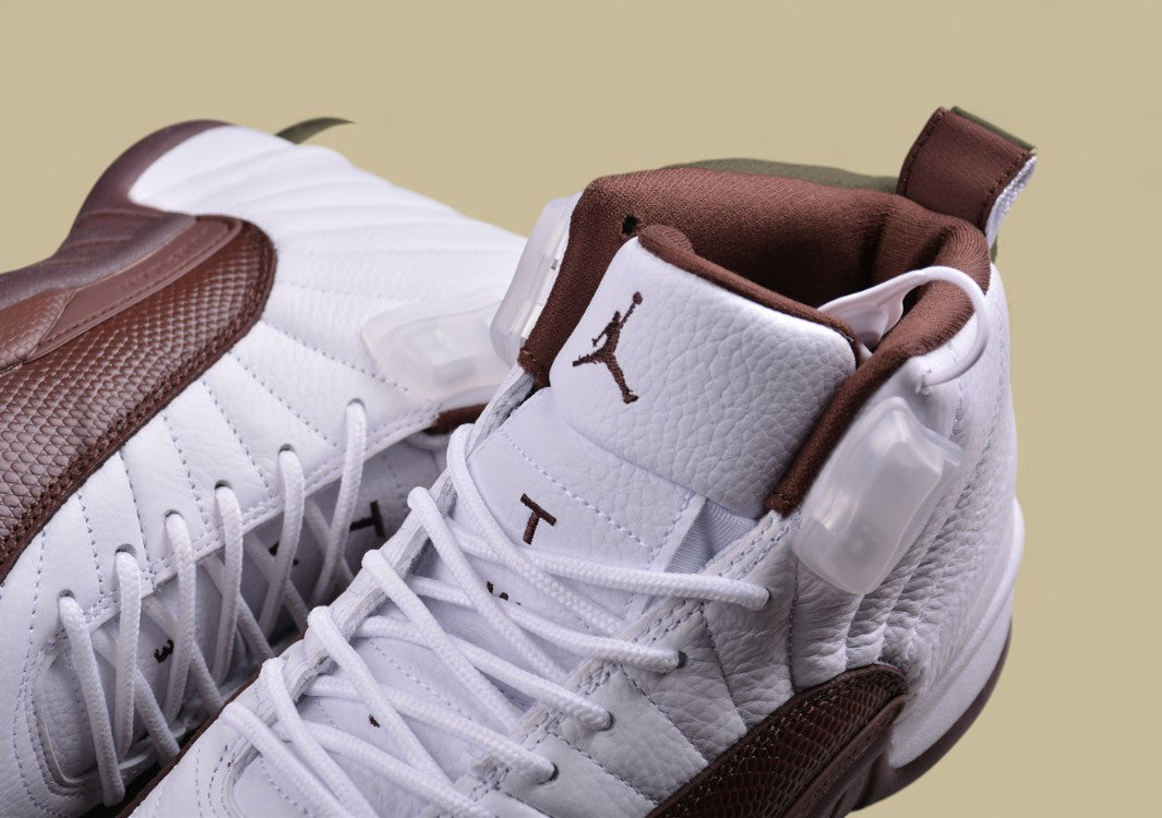 Air Jordan 12 Retro Joe 12 White and Brown