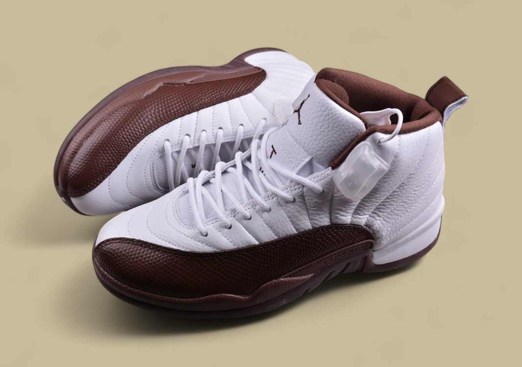 Air Jordan 12 Retro Joe 12 White and Brown