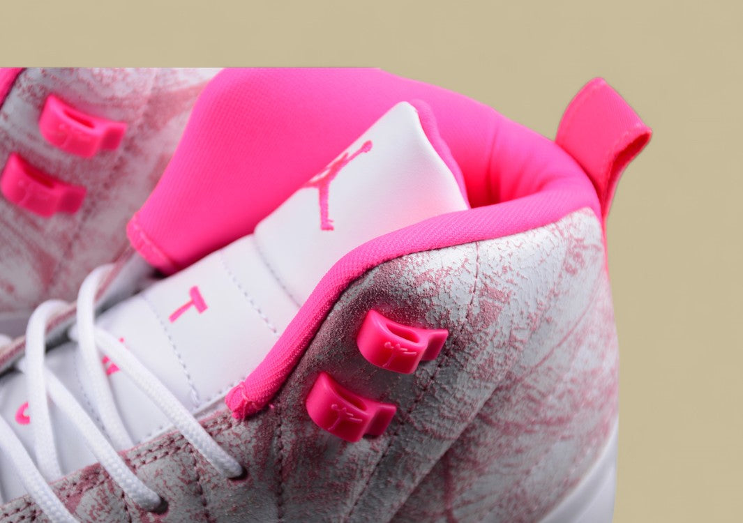 Air Jordan 12 Sakura Pink Women's Fashion Sports Shoes