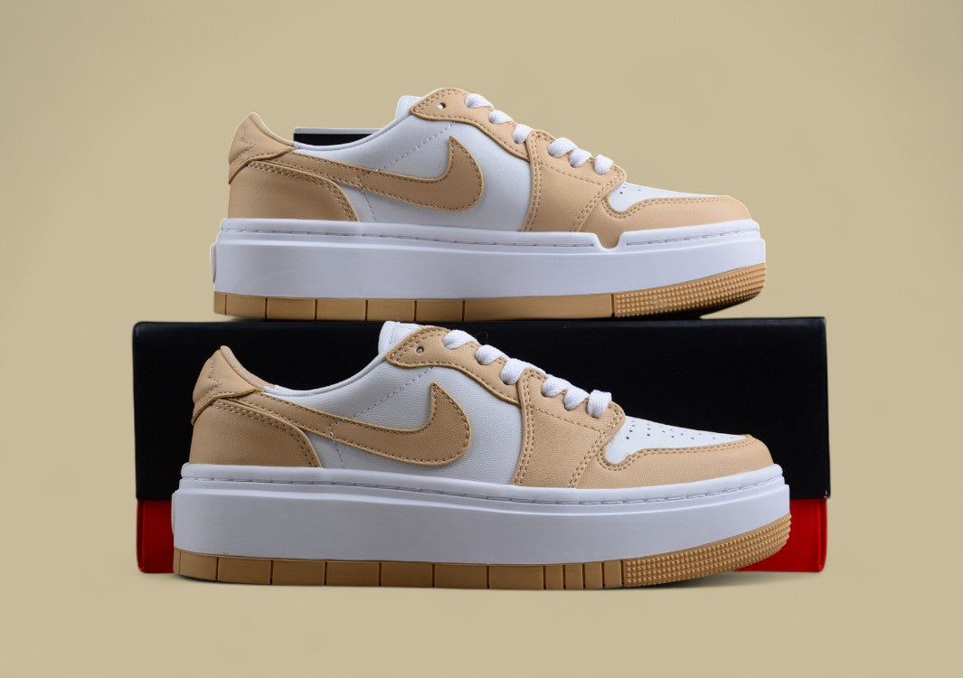 Air Jordan 1 Elevate Low SE "Wolf Grey" Beige/White