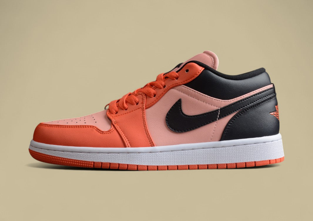 Air Jordan 1 Low - Crimson Tint/Black/Orange Colorway