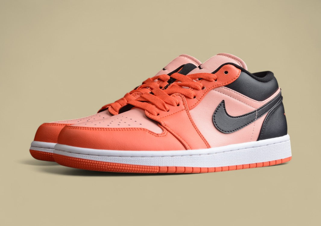 Air Jordan 1 Low - Crimson Tint/Black/Orange Colorway