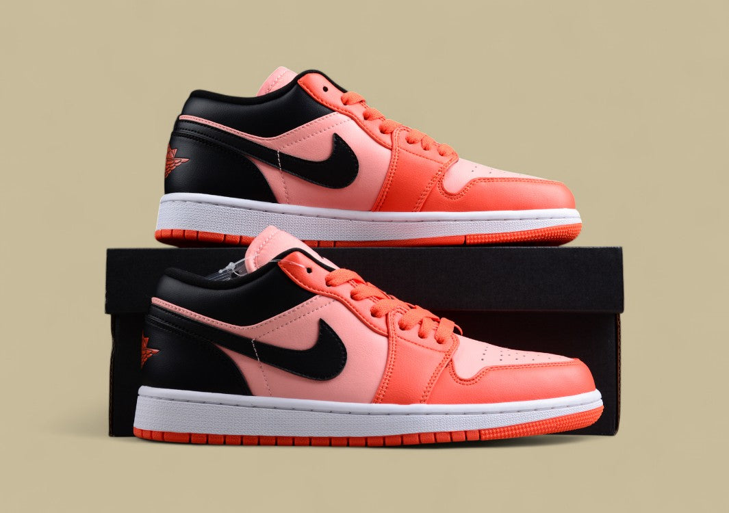 Air Jordan 1 Low - Crimson Tint/Black/Orange Colorway
