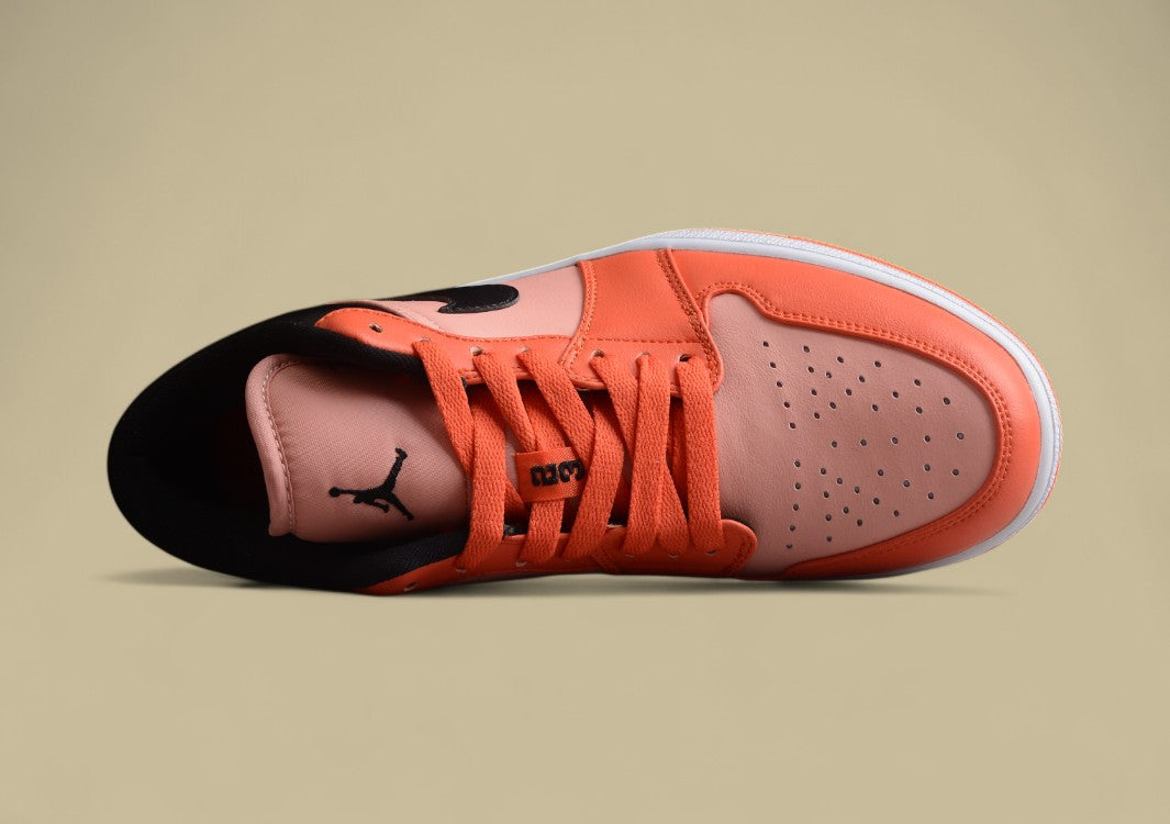 Air Jordan 1 Low - Crimson Tint/Black/Orange Colorway