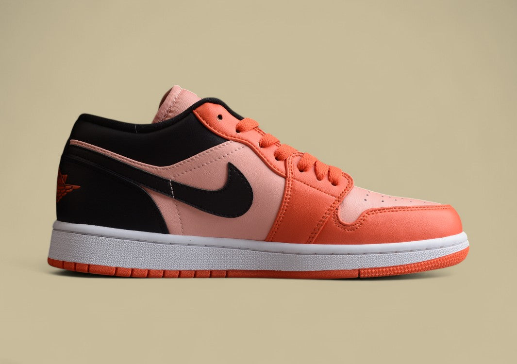 Air Jordan 1 Low - Crimson Tint/Black/Orange Colorway