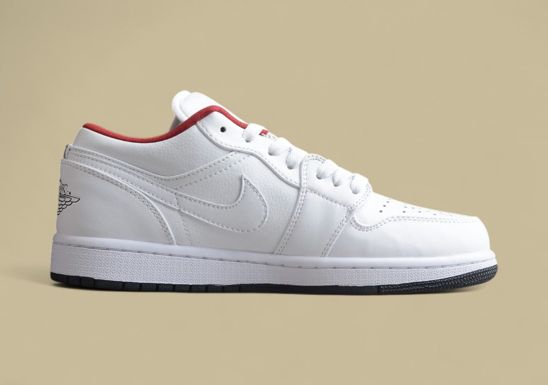 Air Jordan 1 Low - White/Red/Black Colorway